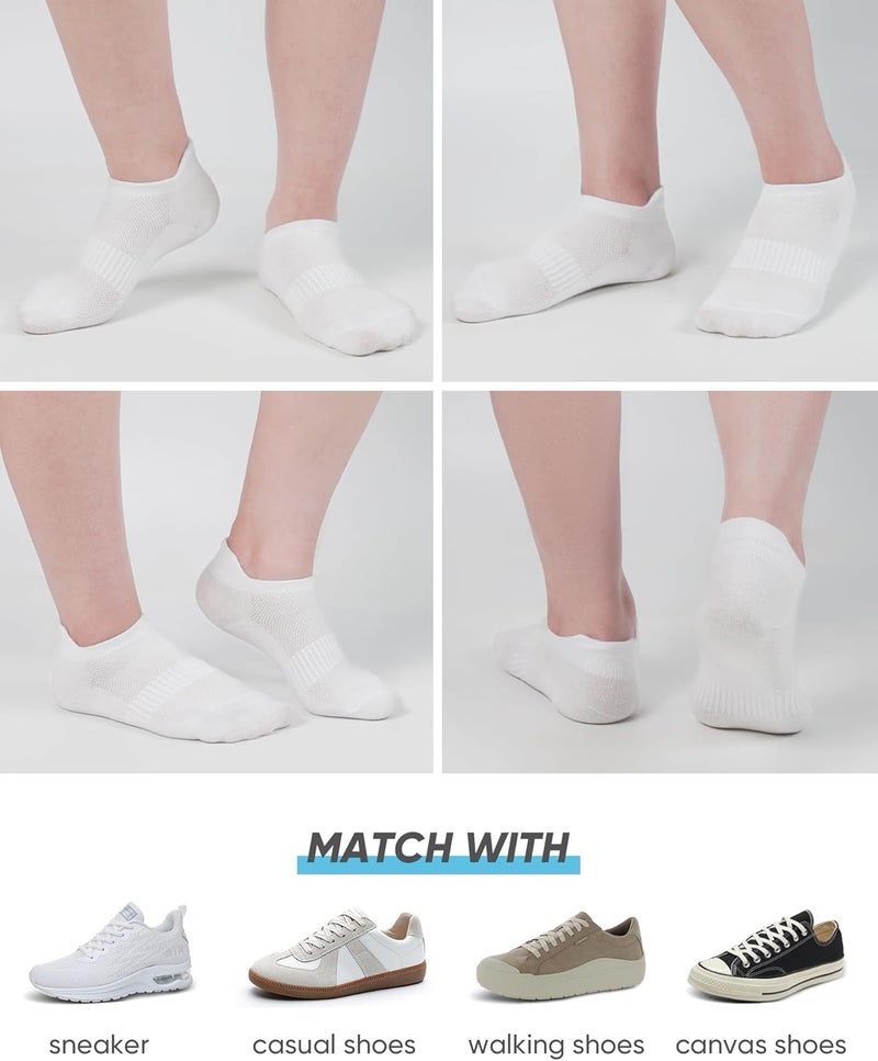 SIXDAYSOX Ankle Socks Womens Thin Breathable No Show Low Cut Cotton Socks 5 Pairs - Image 2